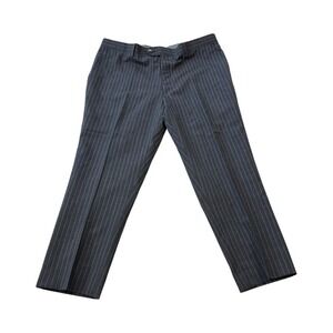 Tiglio Luxe Super 150s Wool Pinstripe Dress Pants 38x26 Menswear Business Formal